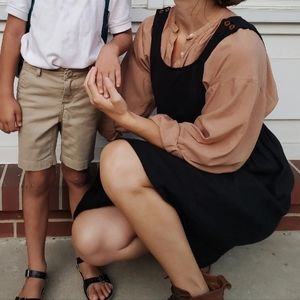 Doen Jane blouse top toffee S